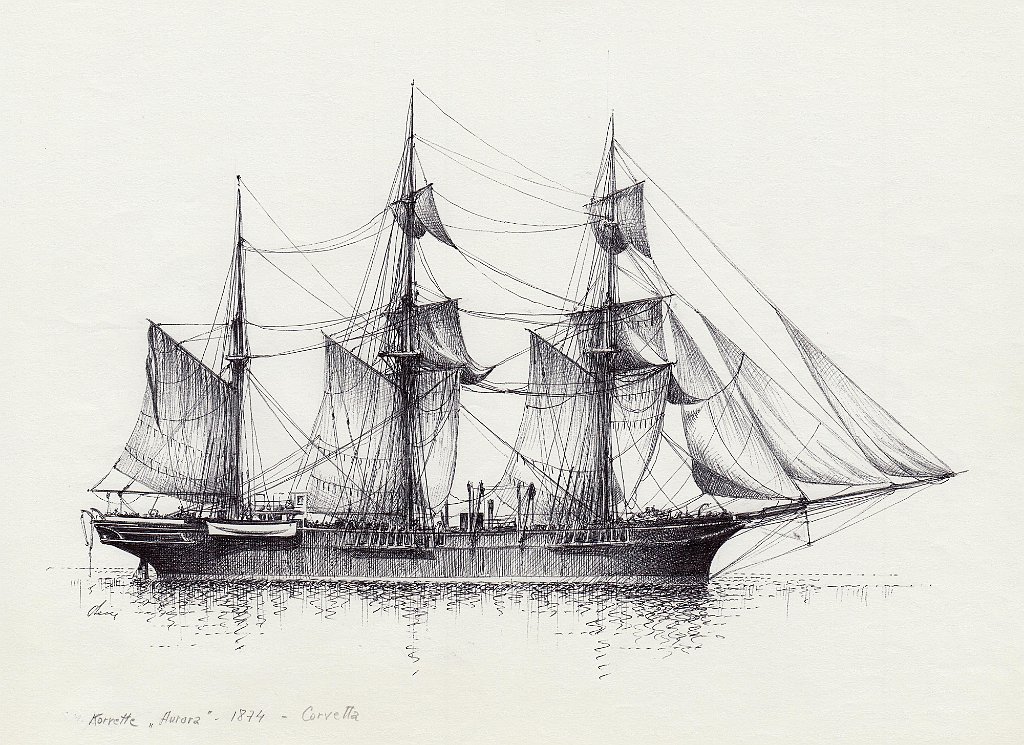 25-Korvette 'Aurora' - 1874 - Corvetta
